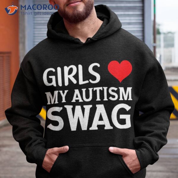 Girls Love My Autism Swag Funny Autistic Boy Gifts Awareness Shirt