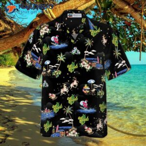 go bucks logo hawaiian christmas shirt 1