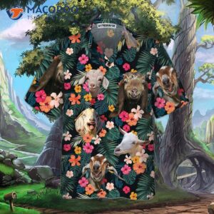 goat aloha hawaiian shirt funny shirt for adults print 2