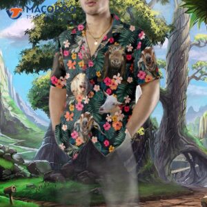 goat aloha hawaiian shirt funny shirt for adults print 4