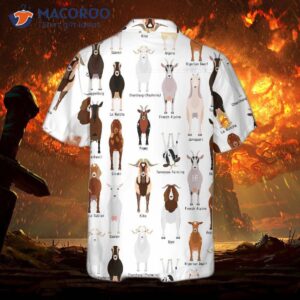 goat breed hawaiian shirt funny shirt for adults print 1