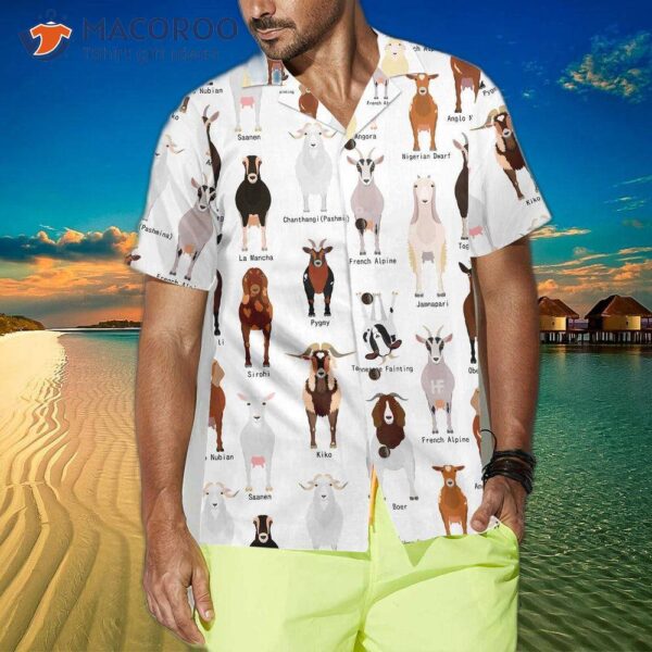 Goat Breed Hawaiian Shirt, Funny Shirt For Adults, Print