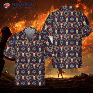 Goat Head Satanic Hawaiian Shirt, Funny Shirt For Adults, Print
