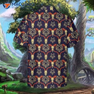 Goat Head Satanic Hawaiian Shirt, Funny Shirt For Adults, Print