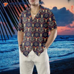 goat head satanic hawaiian shirt funny shirt for adults print 4