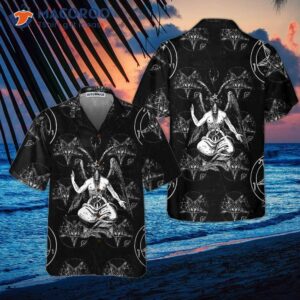 goat satan hawaiian shirt cool shirt for adults print 0