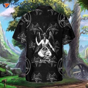 goat satan hawaiian shirt cool shirt for adults print 1