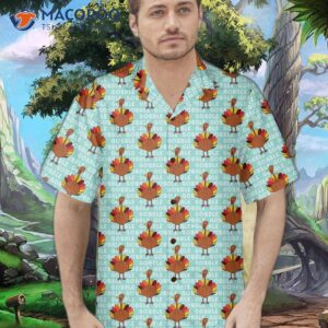 gobble gobble thanksgiving turkey shirt and thanksgiving hawaiian shirt for 4