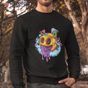 goblincore aesthetic grunge fungi mushroom skull shirt sweatshirt