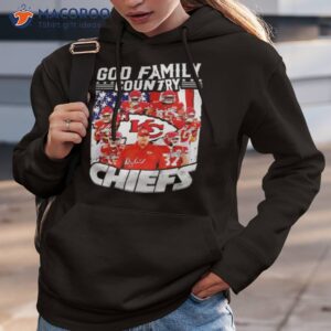 God Family Country Kansas City Chiefs Signatures 2023 Shirt