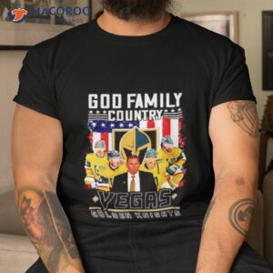 God Family Country Vegas Golden Knights American Flag Shirt
