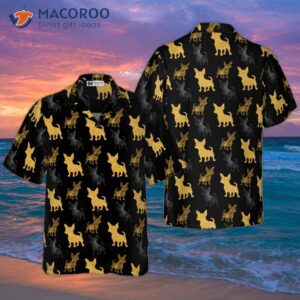 Gold Chihuahua Hawaiian Shirt For