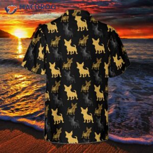 Gold Chihuahua Hawaiian Shirt For