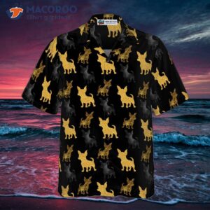 gold chihuahua hawaiian shirt for 2