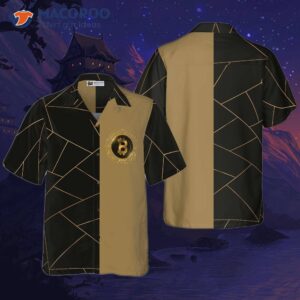 golden bitcoin cryptocurrency hawaiian shirt 0