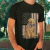 Golden Retriever American Flag Bandana 4th Of July Tshirt Shirt