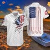 Golf American Flag Hawaiian-style Shirt