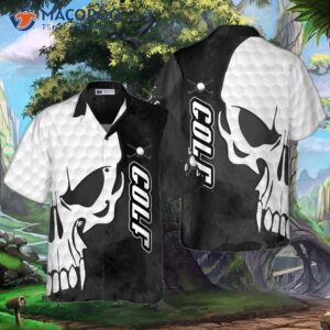 golf and skull hawaiian shirt 0