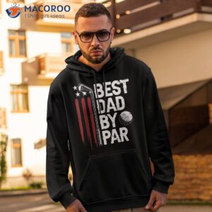 Golf Best Dad By Par Daddy Golfer American Flag Father’s Day Shirt