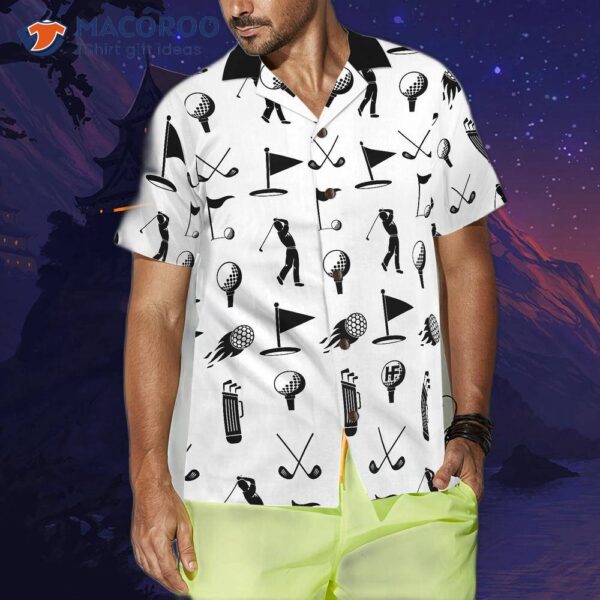 Golf Equipt-patterned Hawaiian Shirt