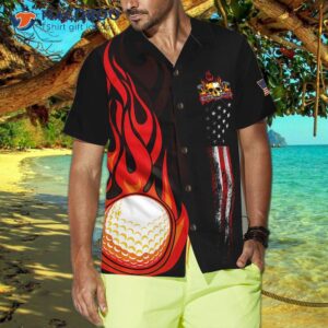 golf flamingo hawaiian shirt 3