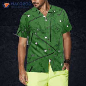 golf green patterned hawaiian shirt 3