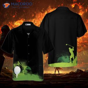 golf grunge graphic hawaiian shirt 0
