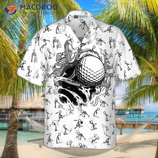 Golf Hole Breakthrough Hawaiian Shirt