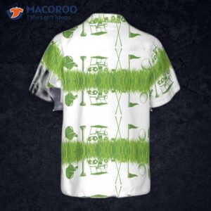 golf icon seamless pattern hawaiian shirt 0