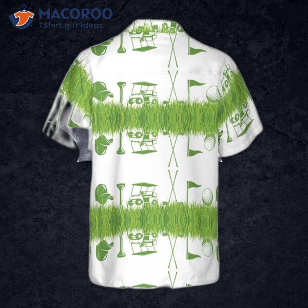 Golf Icon Seamless Pattern Hawaiian Shirt