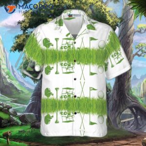 golf icon seamless pattern hawaiian shirt 2