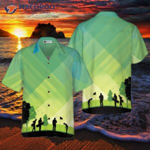 golf stock illustration v2 hawaiian shirt 0