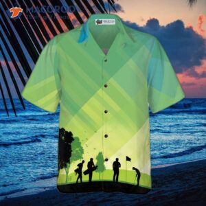 golf stock illustration v2 hawaiian shirt 2