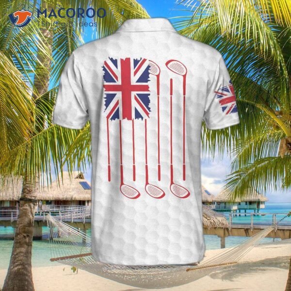 Golf United Kingdom Skull Flag Polo Shirt