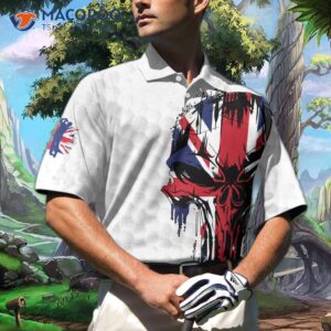 golf united kingdom skull flag polo shirt 3