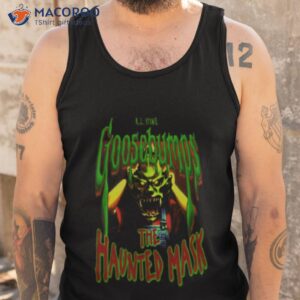 goosebumps the haunted mask horror art shirt tank top