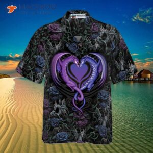 gothic dragon lover hawaiian shirt 2