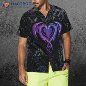 gothic dragon lover hawaiian shirt 3