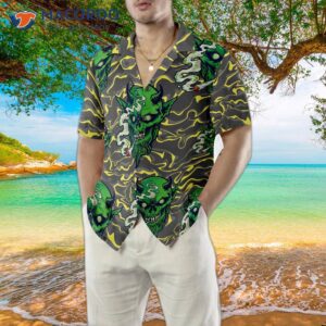 gothic satan smoking green thing hawaiian shirt shirt for and 4