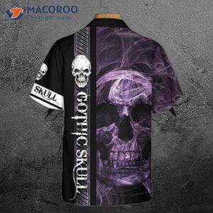 gothic skull hawaiian shirt cool black shirt for and 1