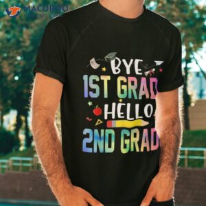 graduation bye 1st grade hello 2nd back to school shirt tshirt