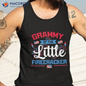 grammy of the little firecracker 4th july american flag shirt tank top 3