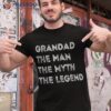 Grandad Man The Myth Legend Father’s Day Shirt