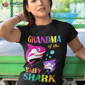 grandma of the baby birthday shark shirt tshirt 1