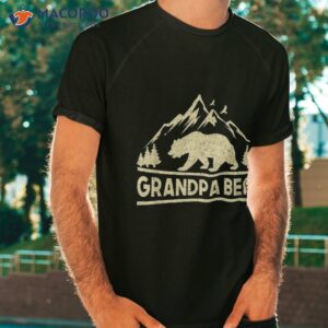 grandpa bear tshirt matching family camping gift tshirt