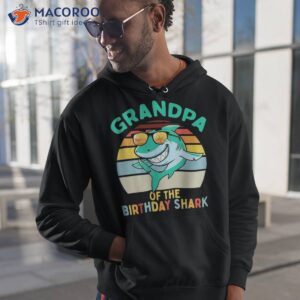 Grandpa Matching Family Shark Birthday Shirt