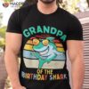Grandpa Matching Family Shark Birthday Shirt