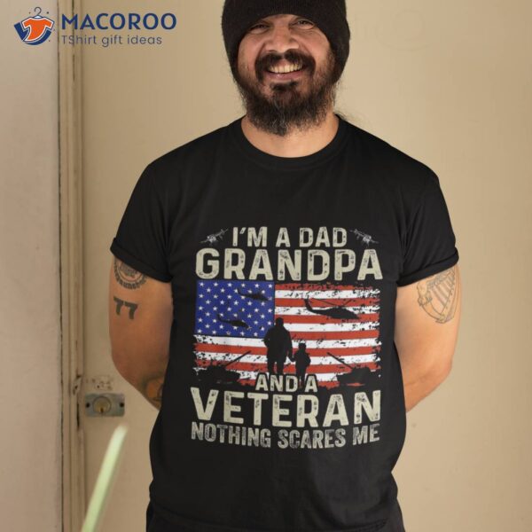 Grandpa Shirts For Fathers Day I’m A Dad Veteran Shirt