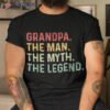 Grandpa The Man Myth Legend Fathers Day Gift Shirt