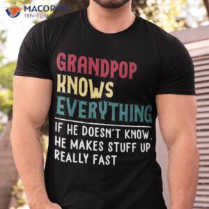 Grandpop Know Everything Fathers Day For Funny Shirt